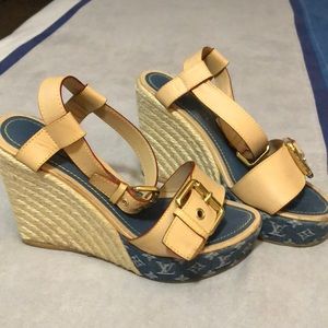 Louie Vuitton wedges